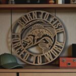 Laser cut wall sign – custom name