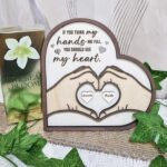 Personalised Wooden Full Heart Sign