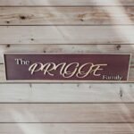 Family name plaque – custom name