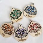 Wooden Christmas Bauble Ornament - personalised