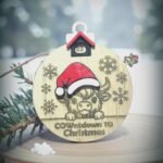 wooden countdown christmas ornament