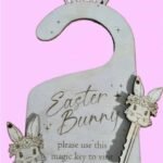 Easter bunny door hanger + magic key